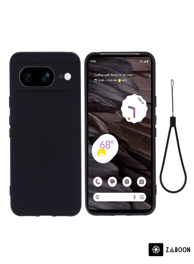 Zaboon Protective Case For Google Pixel 8 Pure Color Liquid Silicone Shockproof - Image 1