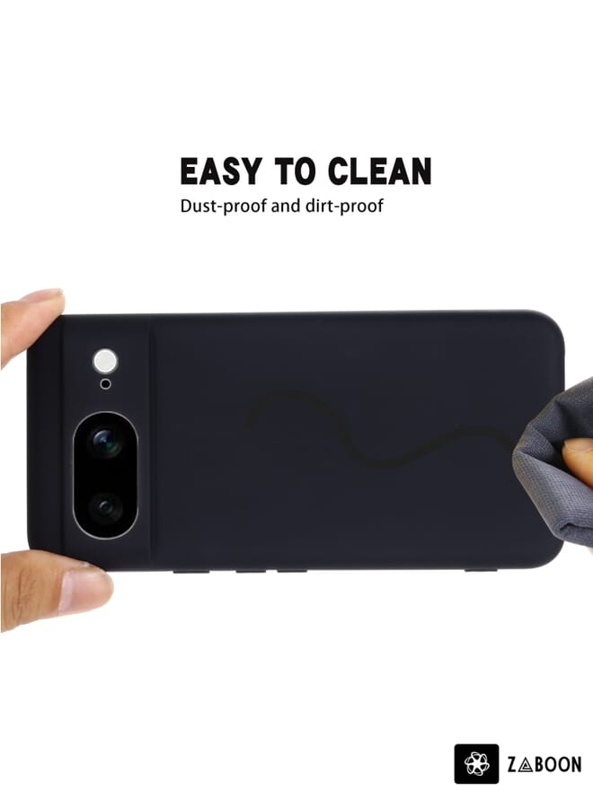 Zaboon Protective Case For Google Pixel 8 Pure Color Liquid Silicone Shockproof - Image 5