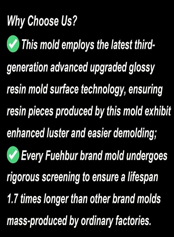 Fuehbur 2PCS Bird Silicone Molds, 3D Bird Epoxy Resin Moulds with Floral Design, Cute Animal Resin Casting Set Concrete Mold Unique Display Mold DIY Art Crafts Wall Hanging Halloween Christmas Home - Image 3