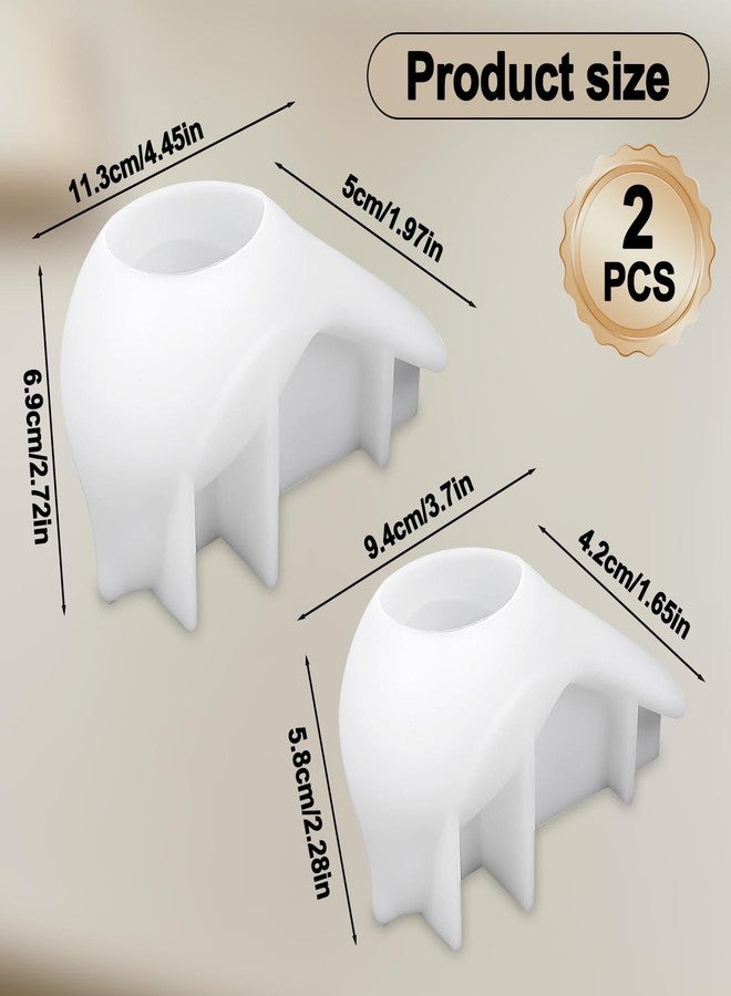 Fuehbur 2PCS Bird Silicone Molds, 3D Bird Epoxy Resin Moulds with Floral Design, Cute Animal Resin Casting Set Concrete Mold Unique Display Mold DIY Art Crafts Wall Hanging Halloween Christmas Home - Image 2