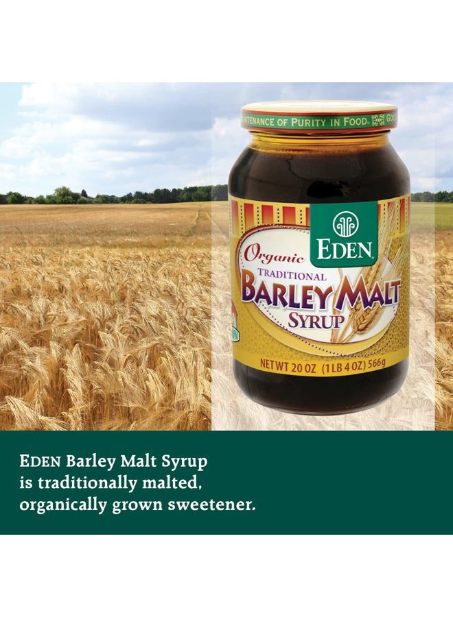 Eden شراب الشعير العضوي التقليدي، محلي سائل كامل الحبة، 74.5% مالتوز، غير دياستاتي، مثالي للبيغل، غير معدّل وراثيًا، 20 أونصة في جرة زجاجية - Image 4