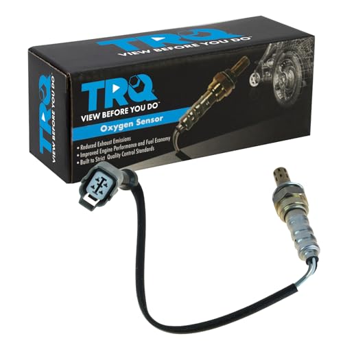 TRQ O2 Oxygen Sensor 4 Wire NarrowBand Compatible with 19992000 Honda Civic L4 16L 16 Valve SOHC VTEC Upstream Bank 1 Sensor 1 20032005 Honda Civic L4 13L Center Bank 1 Sensor 2 - Image 1