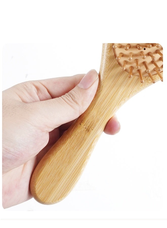 QINGYAN ural bamboo wooden hairbrush for detangling and scalp massage - Image 3