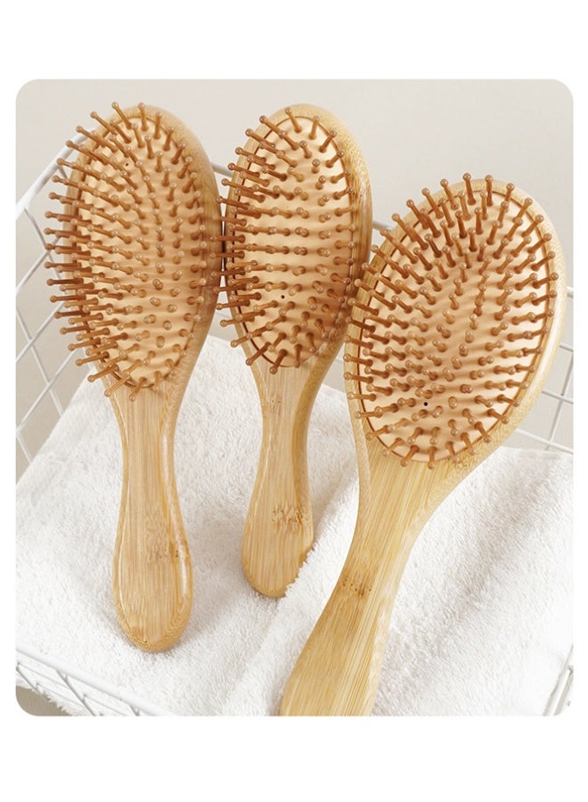 QINGYAN ural bamboo wooden hairbrush for detangling and scalp massage - Image 4