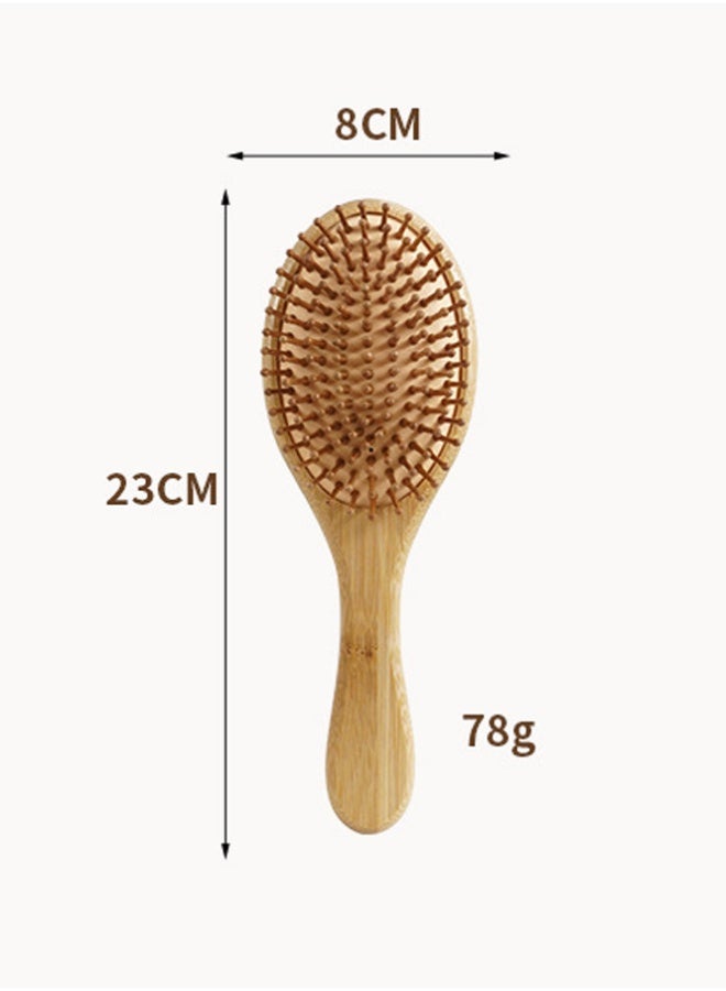 QINGYAN ural bamboo wooden hairbrush for detangling and scalp massage - Image 5