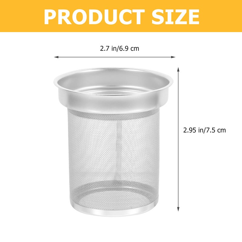 Fine Mesh Stainless Steel Loose Leaf Tea Infuser Filter Strainer 6.9x6.3x7.7cm for Teapot Brewing - Image 3