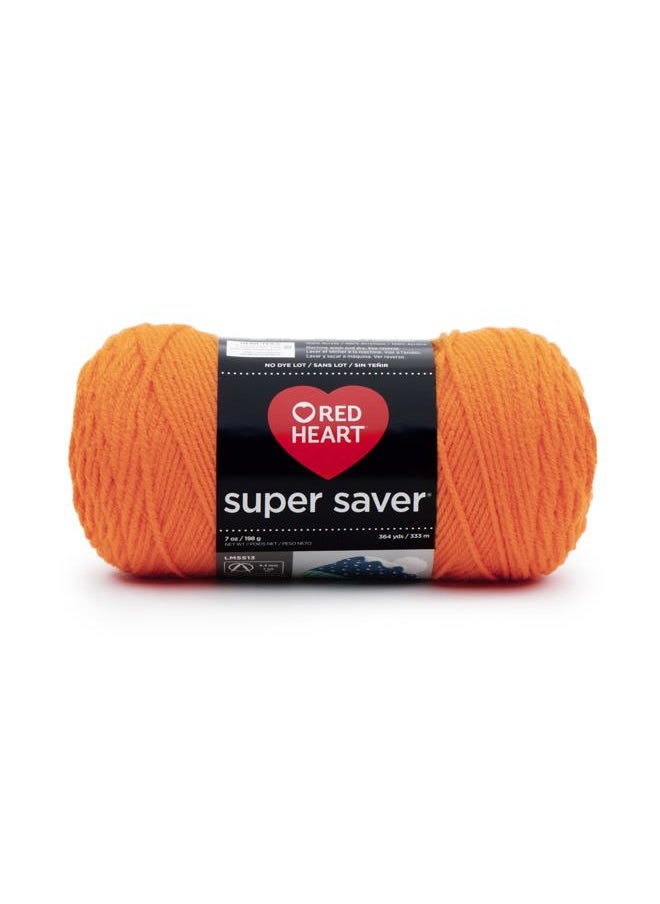 RED HEART - RED HEART Super Saver Yarn, Pumpkin - Image 1