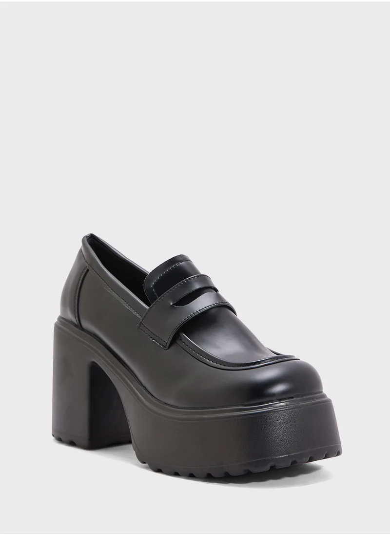 Ginger Heeled Moccasin