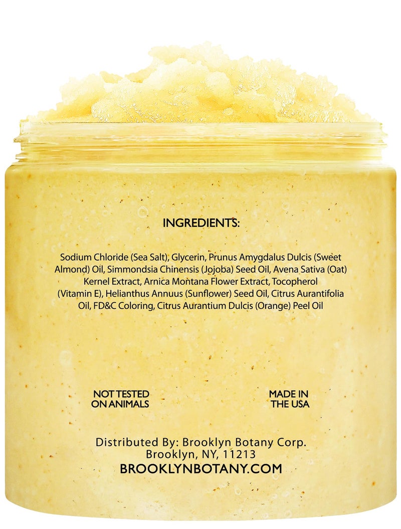 Brooklyn Botany Sweet Orange Body Scrub - Moisturizing and Exfoliating Body, Face, Hand, Foot Scrub - Fights Stretch Marks, Fine Lines, Wrinkles - Great Gifts for Women & Men - 10 oz - Image 3