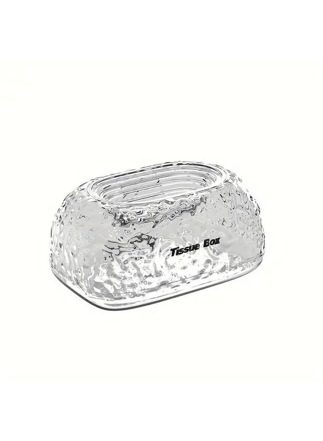 Transparent Luxury Tissue Box For Home Office Car Living Room Storage - Image 1