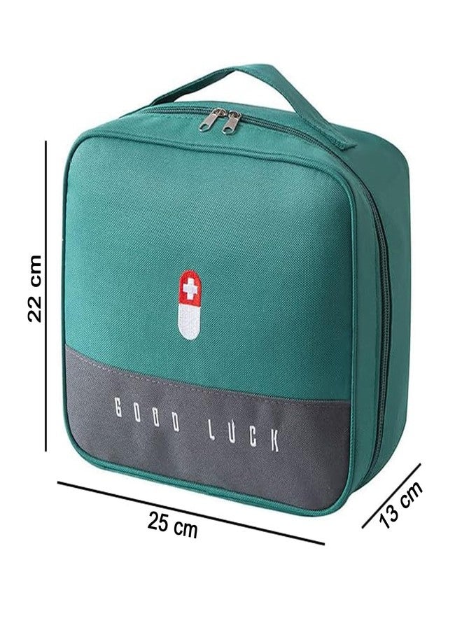 XIBO Medicine Bag, First Aid Kit Box, Emergency Kit, First Aid Pouch, Medicine Pouch, Portable Medicine Storage Bag for Home, Office, Travel (Large) - Image 2