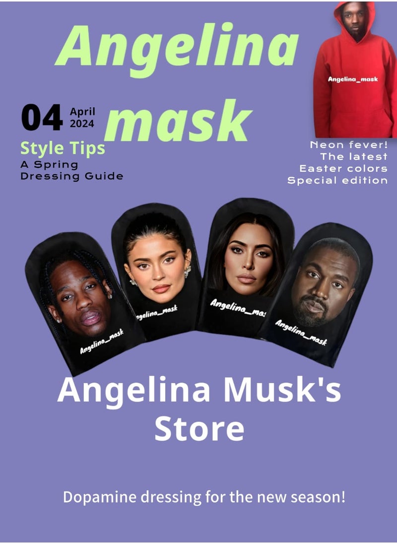 Angelina_mask اقنعة تنكرية قناع المشاهير Kylie Jenner  - Image 3