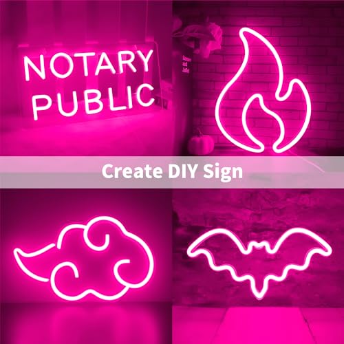 iNextStation 12V Pink LED Strip Lights 16.4FT, Flexible Silicone Neon Rope Light, Waterproof, Cuttable, Dimmable & Linkable, for Cabinet, Ceiling, Wall, Bedroom, Kitchen, Garage (No Adapter) - Image 5