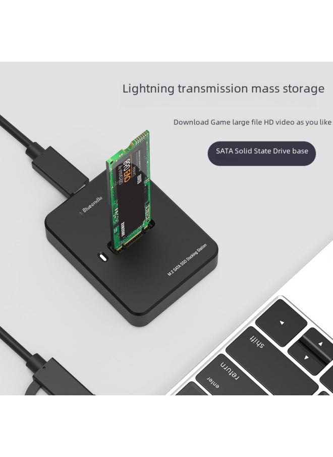 Generic Dual Protocol M.2 NVMe/SATA Mobile SSD Adapter USB 3.1 Notebook External Hard Drive Enclosure High Speed Data Transfer-Color:Dual-protocol Two-in-one Line  - Image 4