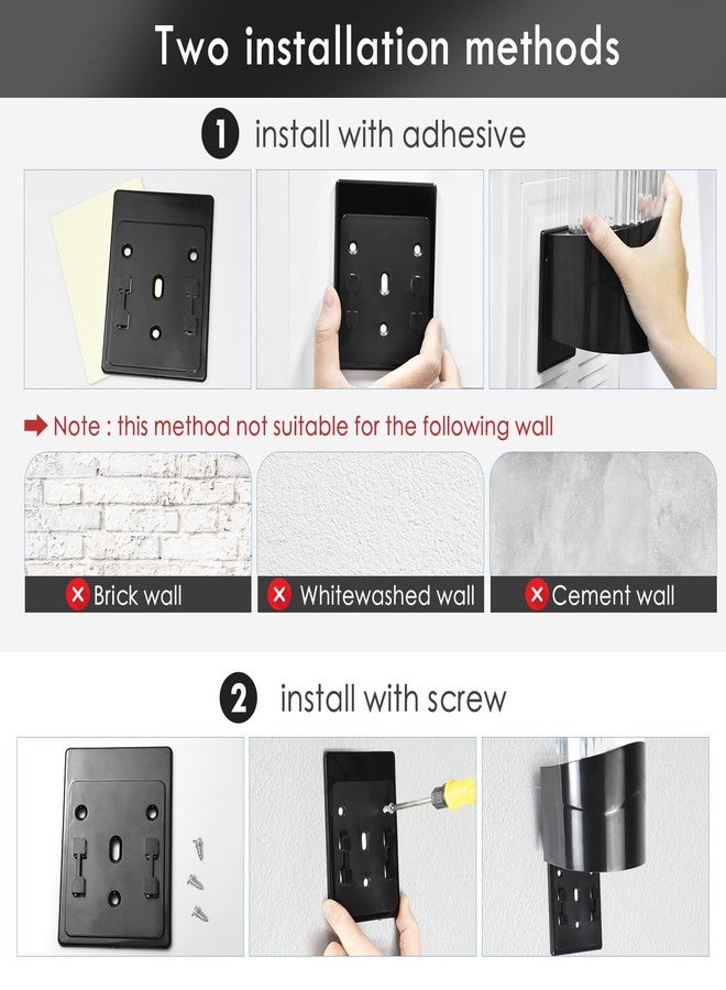 LBTING Cup Dispenser, Water Cooler Pull Type Cup Holder Fits 7oz - 12oz Cone or Flat Bottom Cups, Paste or Screw Plate Wall Mount, 16.9" Tube Length Black - Image 5