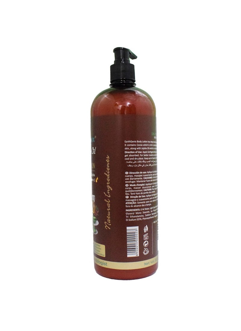 Earthgenix Cocoa Jojoba Oil Body Lotion 1000 Ml  - Image 2