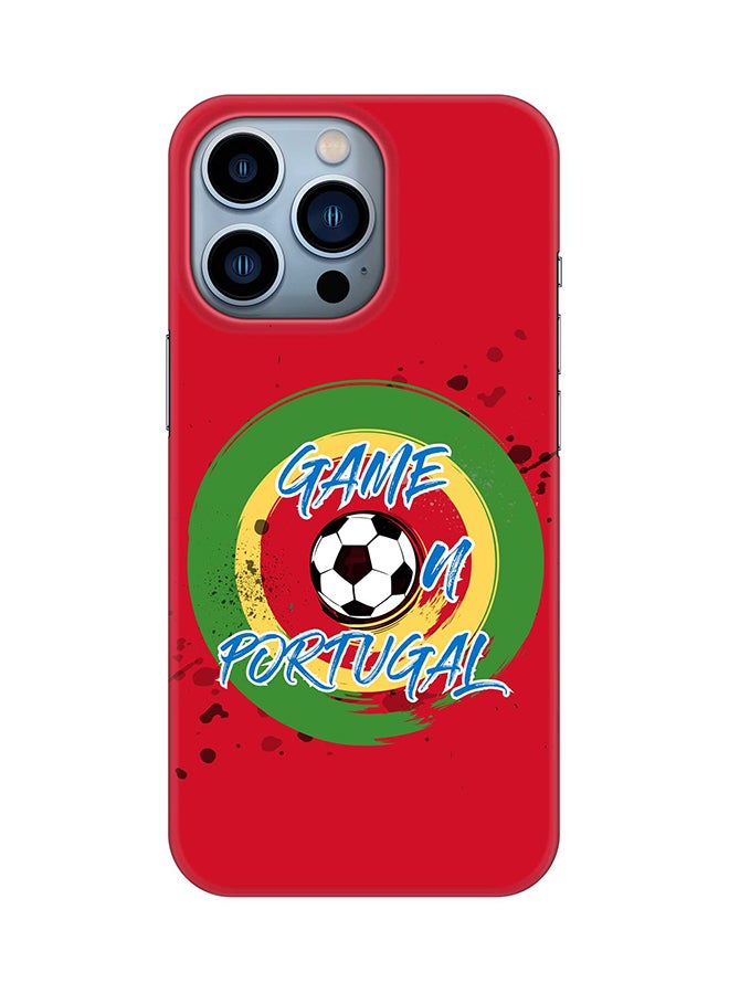 Stylizedd Case for Apple iPhone 14 Pro Slim Snap Classic Series Mobile Cover Hard PC Shield Matte Finish Print - Game on Portugal