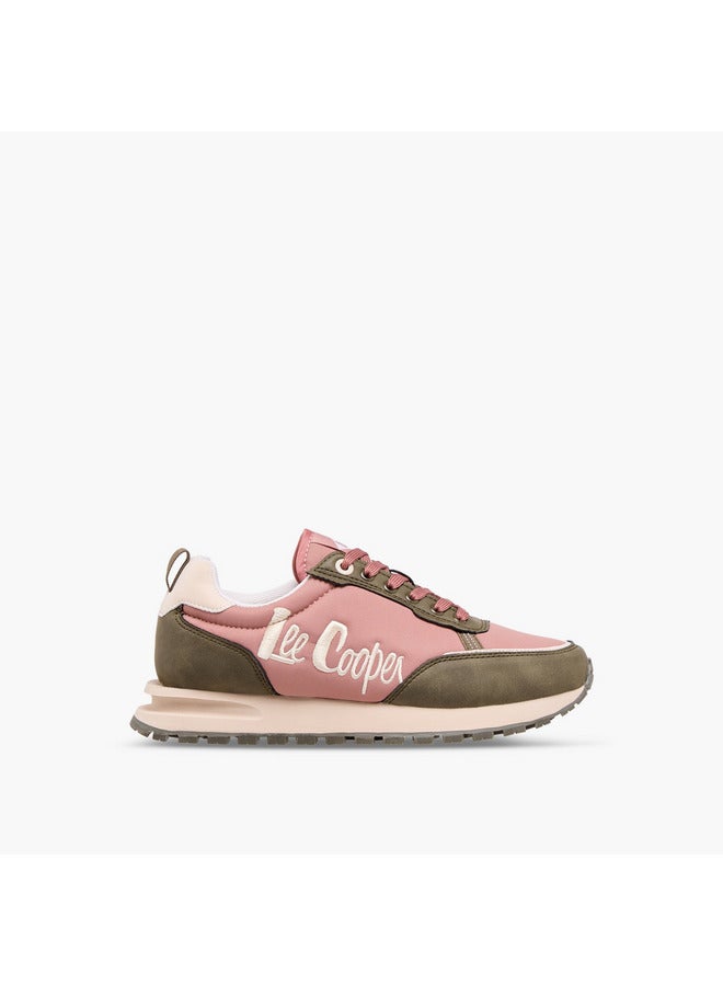 Lee Cooper Women's Logo Detail Lace-Up Sneakers - Image 3