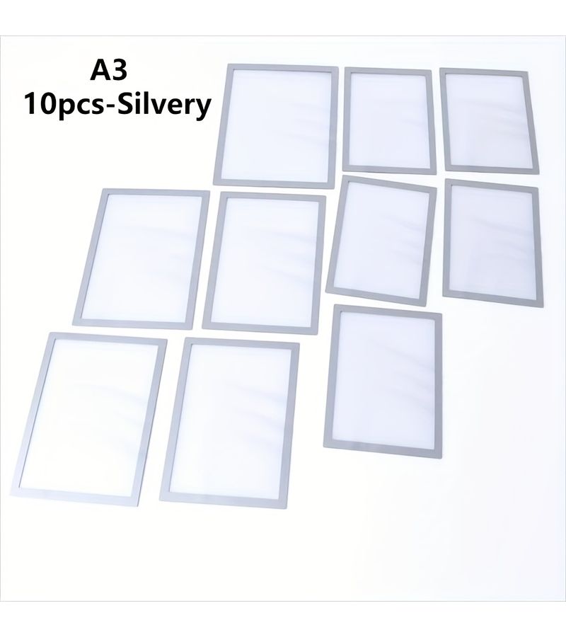 10 Pieces A3 Magnetic Photo Frame Stickers Transparent Reusable DIY Kitchen Decor - Image 5