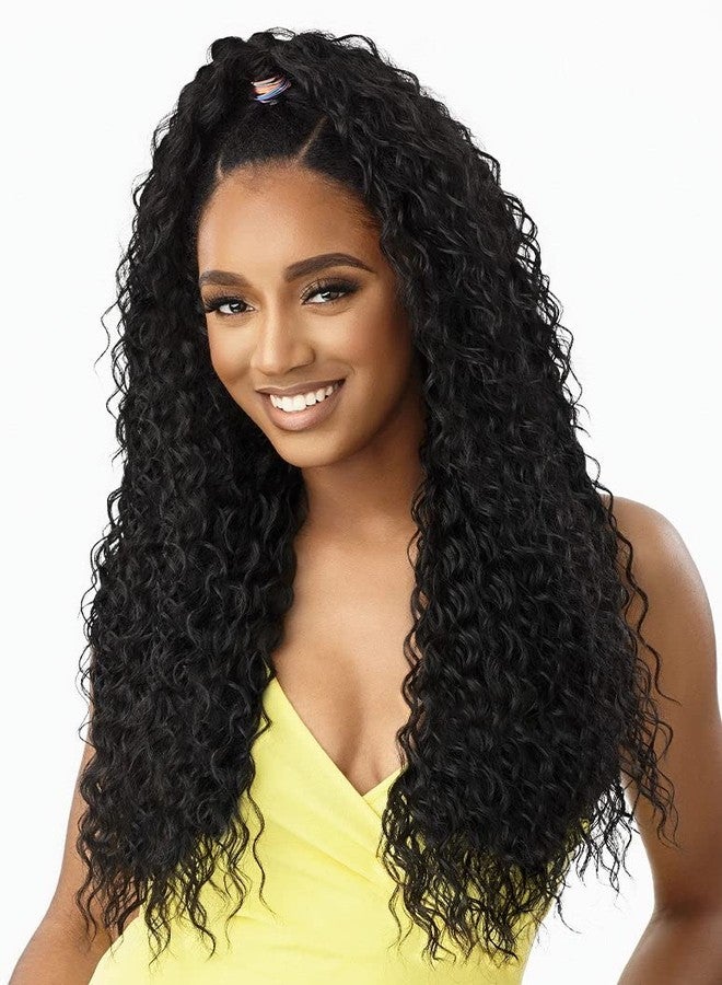 أوتر شعر مستعار Outre CONVERTI CAP WET AND WAVY STYLE WIG - KISSED BY MIST (اللون: DR2GDNHN) - Image 3