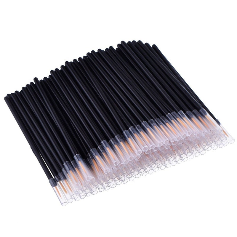 JASSINS 100 Pack Disposable Eyeliner Brush, JASSINS Eye liner Applicator Cosmetic Eye Wands Makeup Tool - Image 2