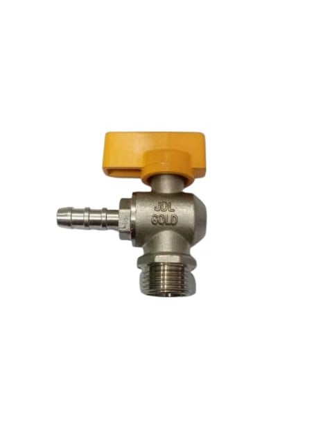 RSP HOME DECOR Forged Brass Nozzle Valve 15mm 12 Inch Male Connection Nickel Plated for Liquid Gas  - Image 1