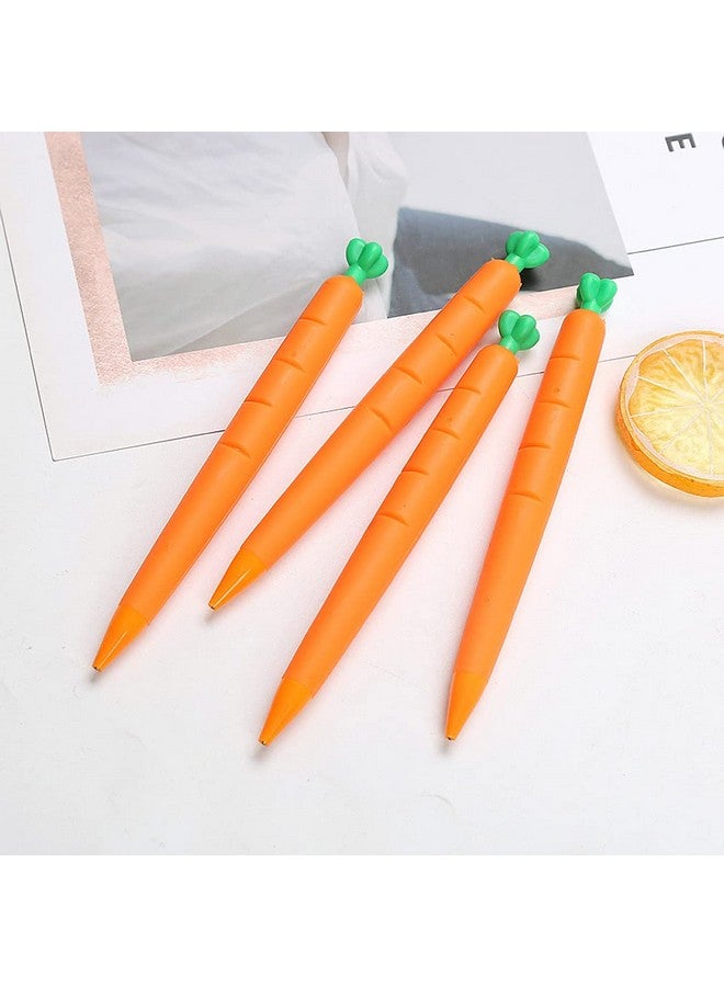 sencoo 4 Pack Carrot Mechanical Pencil Creative Student Stationery Children Brithday Present School Prize Kiddos Gift (0.5Mm) - Image 2