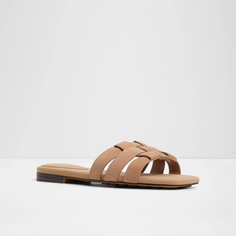 ALDO  GOTOSANDAL Textured Flat Sandals for Women | Best Price UAE