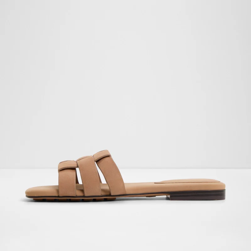ALDO  GOTOSANDAL Textured Flat Sandals for Women | Best Price UAE