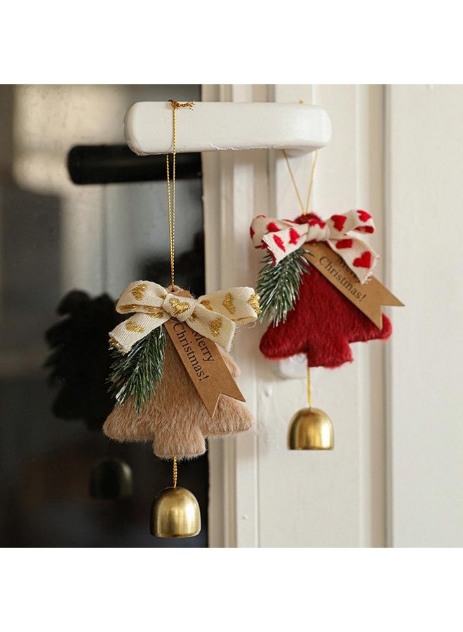 HASTHIP® Christmas Home Decor Red Plush Bell Christmas Tree Ornament Hanging Christmas Ornament Christmas Tree Ornament Door Knob Hanging Decor Christmas Car Interior Ornament, 14x23cm - Image 4