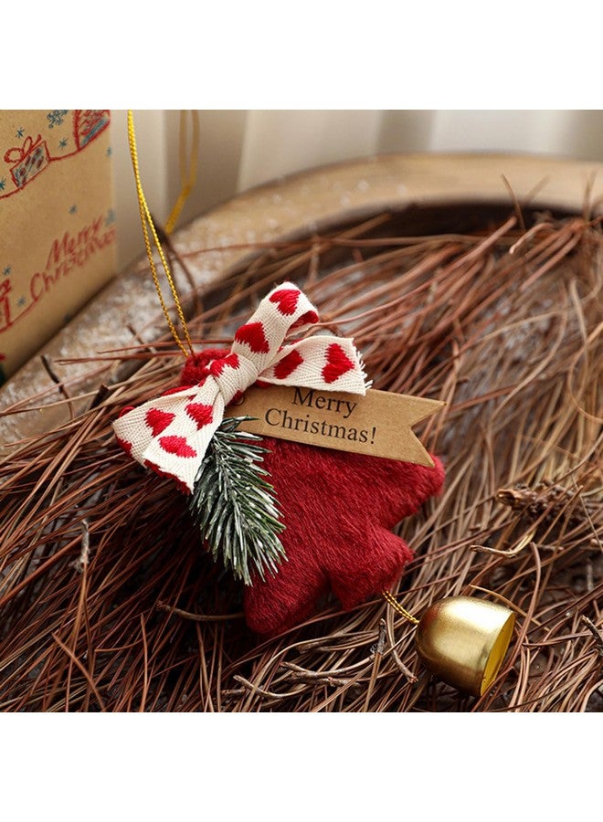 HASTHIP® Christmas Home Decor Red Plush Bell Christmas Tree Ornament Hanging Christmas Ornament Christmas Tree Ornament Door Knob Hanging Decor Christmas Car Interior Ornament, 14x23cm - Image 5