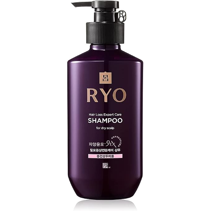 Ryo Hair Loss Care Shampoo For Normal & Dry Scalp 400Ml(13.5Oz) Gentle Care, Itching And Flaking Scalp, AntiDandruff, Cleansing, Moisturize Extra Strength Volumizing - Image 1