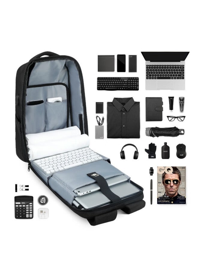 MARK RYDEN Marco Leiden Backpack For Men, 15.6-inch Gaming Laptop Bag, Motorcycle Travel Bag, School Bag, Mr9405 Elegant Black Raincoat Style - Image 2