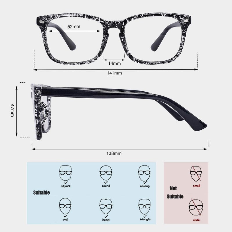 MAXJULI Blue Light Blocking Glasses,Computer Reading/Gaming/TV/Phones Glasses for Women Men(Transparent Black) - Image 3