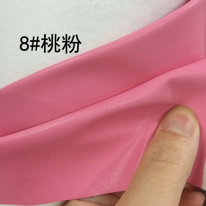 Factory Pu Leather High Quality Garment Leather Sheepskin Pu Fabric Full Color Imitation Goat Pattern Solid Color Stretch Leather - Image 1