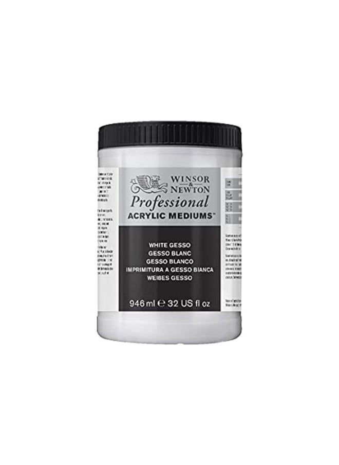 WINSOR & NEWTON Professional Acrylic Medium, White Gesso, 946ml (32-oz)  - Image 5