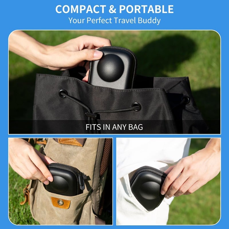 Vertus حقيبة تخزين لحمل كاميرا DJI Osmo 360 (صلبة|سوداء) - Image 5