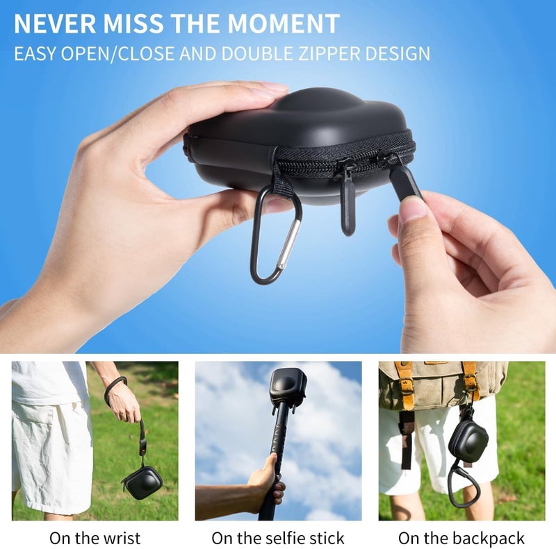 Vertus حقيبة تخزين لحمل كاميرا DJI Osmo 360 (صلبة|سوداء) - Image 4