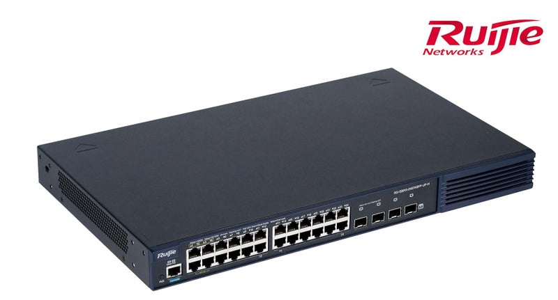 Ruijie RG-S2910-24GT4XS-UP-H, 24-Port Gigabit L2+ Managed PoE Switch with SFP+ - Image 1