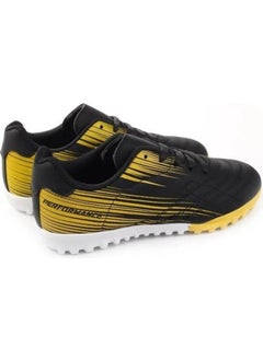 Cool Ronaldo Black Boys Lace-Up Artificial Turf Football Shoes  - Image 3