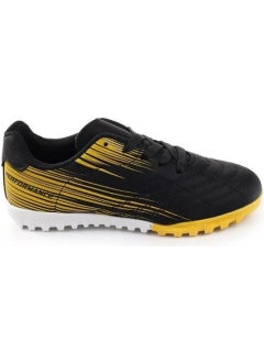 Cool Ronaldo Black Boys Lace-Up Artificial Turf Football Shoes  - Image 1