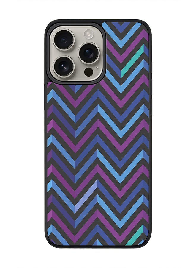Stylizedd For iPhone 16 Pro Max Case [Compatible with MagSafe] Slim Magnetic cover Phone Case iPhone 16 Pro Max -Deep Chevron - Image 1