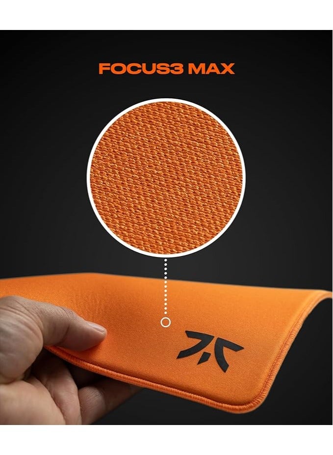 فناتيك وسادة ماوس MAX FOCUS3 XL برو للألعاب مع طلاء مقاوم للماء، قاعدة مصنوعة من رغوة PORON غير القابلة للانزلاق، وحواف محبوكة بدقة (بحجم 18.9 × 18.9 × 0.24 بوصة). - Image 4
