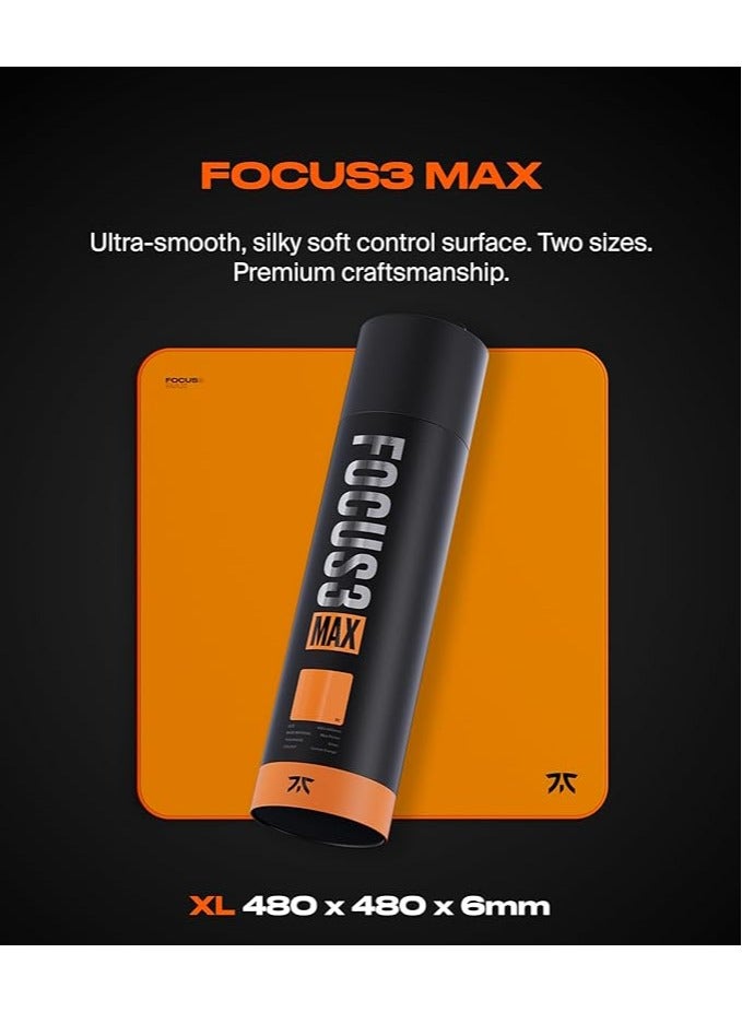 فناتيك وسادة ماوس MAX FOCUS3 XL برو للألعاب مع طلاء مقاوم للماء، قاعدة مصنوعة من رغوة PORON غير القابلة للانزلاق، وحواف محبوكة بدقة (بحجم 18.9 × 18.9 × 0.24 بوصة). - Image 5