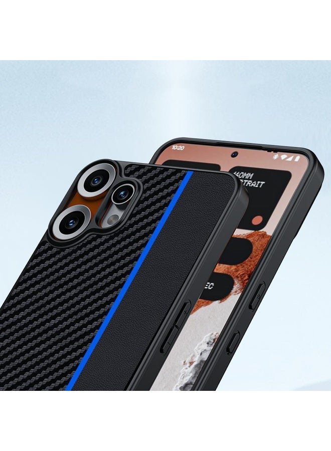 HuHa For Nothing CMF Phone 2 Pro Ultra-thin Carbon Fiber Texture Printing Phone Case(Black Red) - Image 3