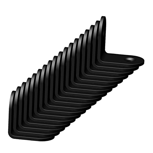 Aufuga Corner Brace, L Bracket, Corner Bracket,Stainless Steel Brackets,Small Angle Brackets, Metal Iron Braces for Wood (Black_1x1x0.6inch_20pcs) - Image 4