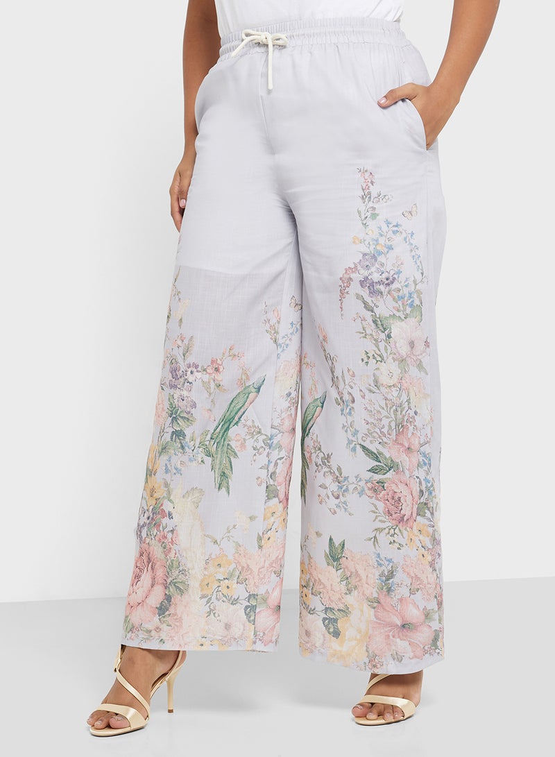 Khizana Plus size floral print top  skirt set  - Image 4
