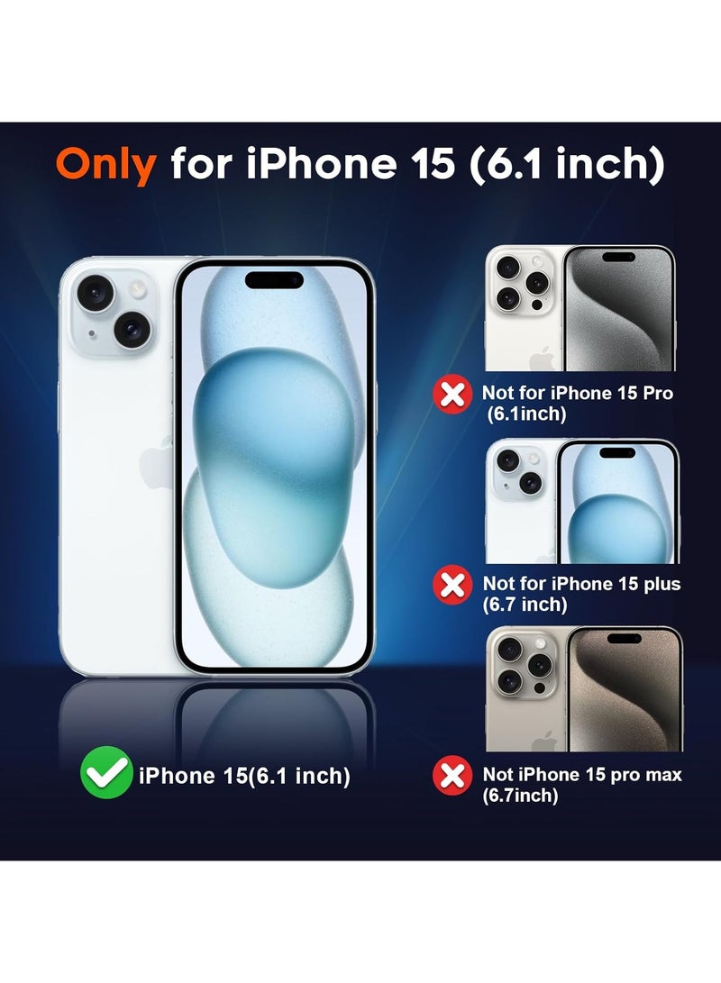 Denx Super Slim Magnetic Case for iPhone 15 [Shockproof & Slim] Matte Hard Back Cover with high-Grade Protection | Desert titanium - Image 2