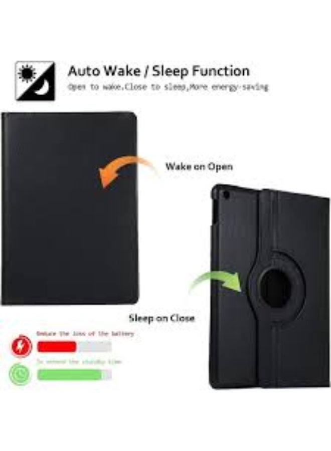 Rotating Case for iPad Pro 12.9-inch 1st & 2nd Generation 2015/2017 Techcircle Slim Premium PU Leather Smart Cover Multi Angle Viewing Stand Folio Magnetic Hard Shell Protective Case Black - Image 3