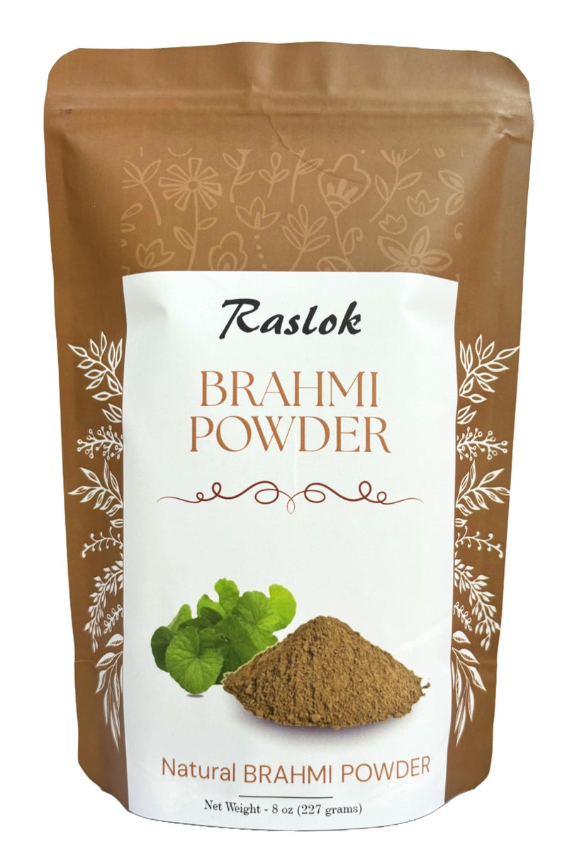 Raslok Pure Brahmi Powder Bacopa Powder Promotes Hair Growth 8 oz